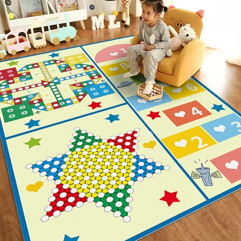 Home Textiles City - Cartoon kindervloermat stadsverkeer polyester bedrukt tapijt