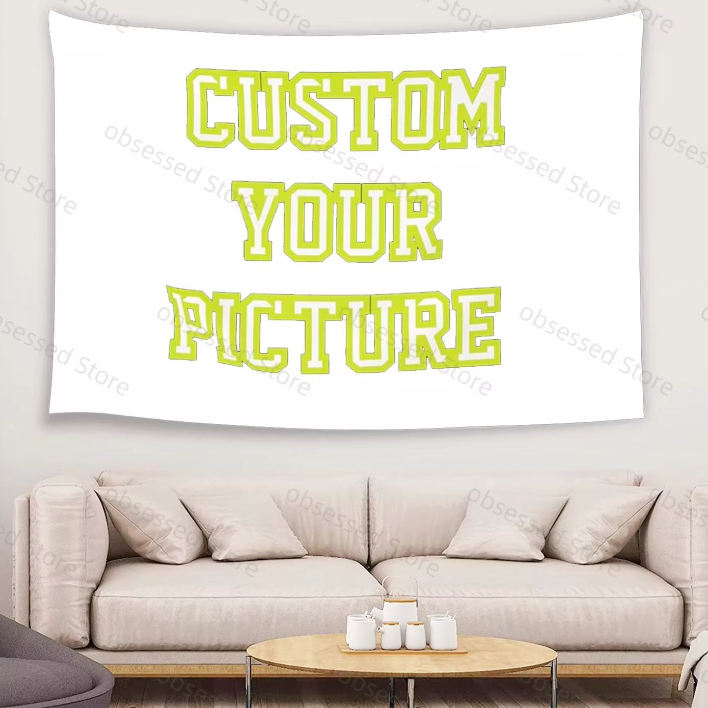 Home Textiles & Furnishings - Gepersonaliseerde wandtapijten bedrukken voor uw foto's,