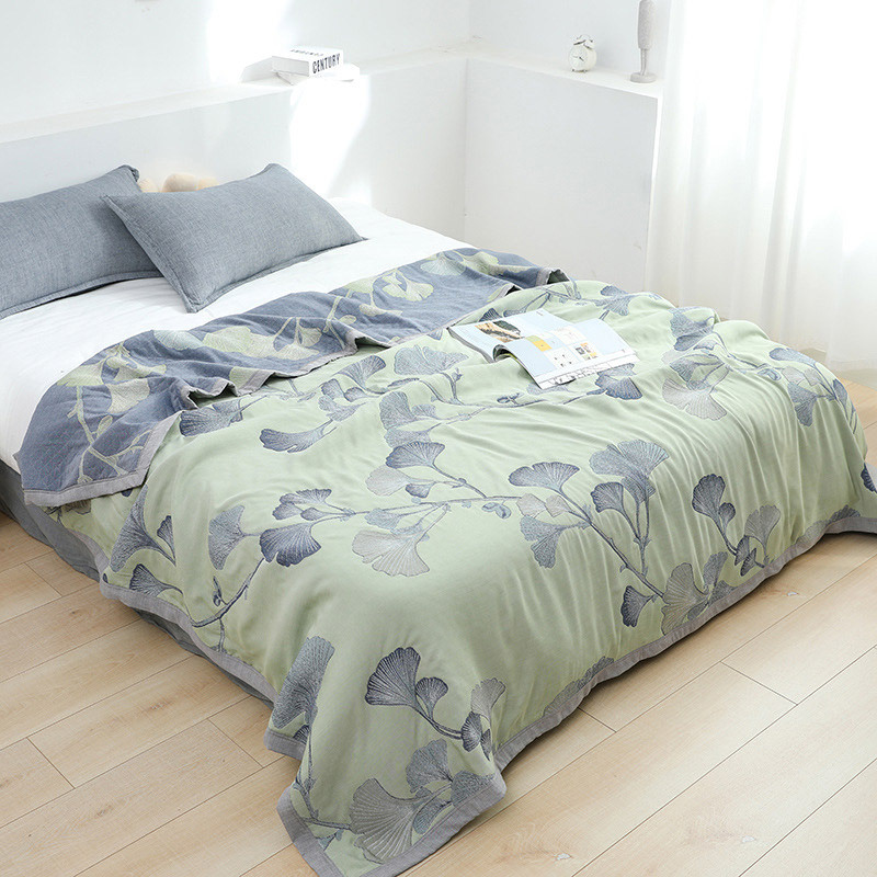 Home Textiles City - Textiel City Zacht getextureerd lichtgroen deken