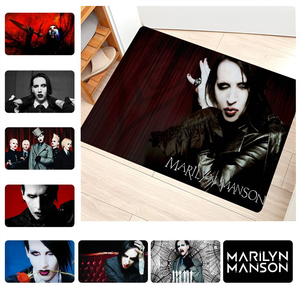 Home Textile Industry - Marilyn Manson Industrial Rock Band Deurmat