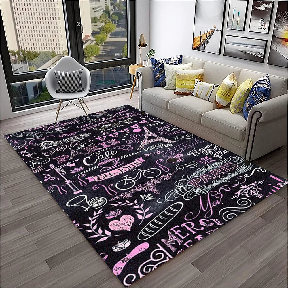 Home Textiles Paris - Frankrijk Parijs Eiffeltoren Retro Tapijt Tapijt