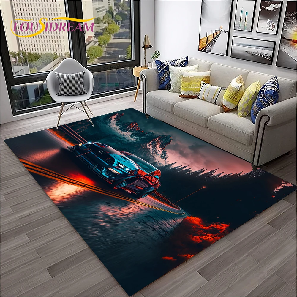 Home Textiles Sale - Klassiekers Ford GTR Mustang Autotapijt voor