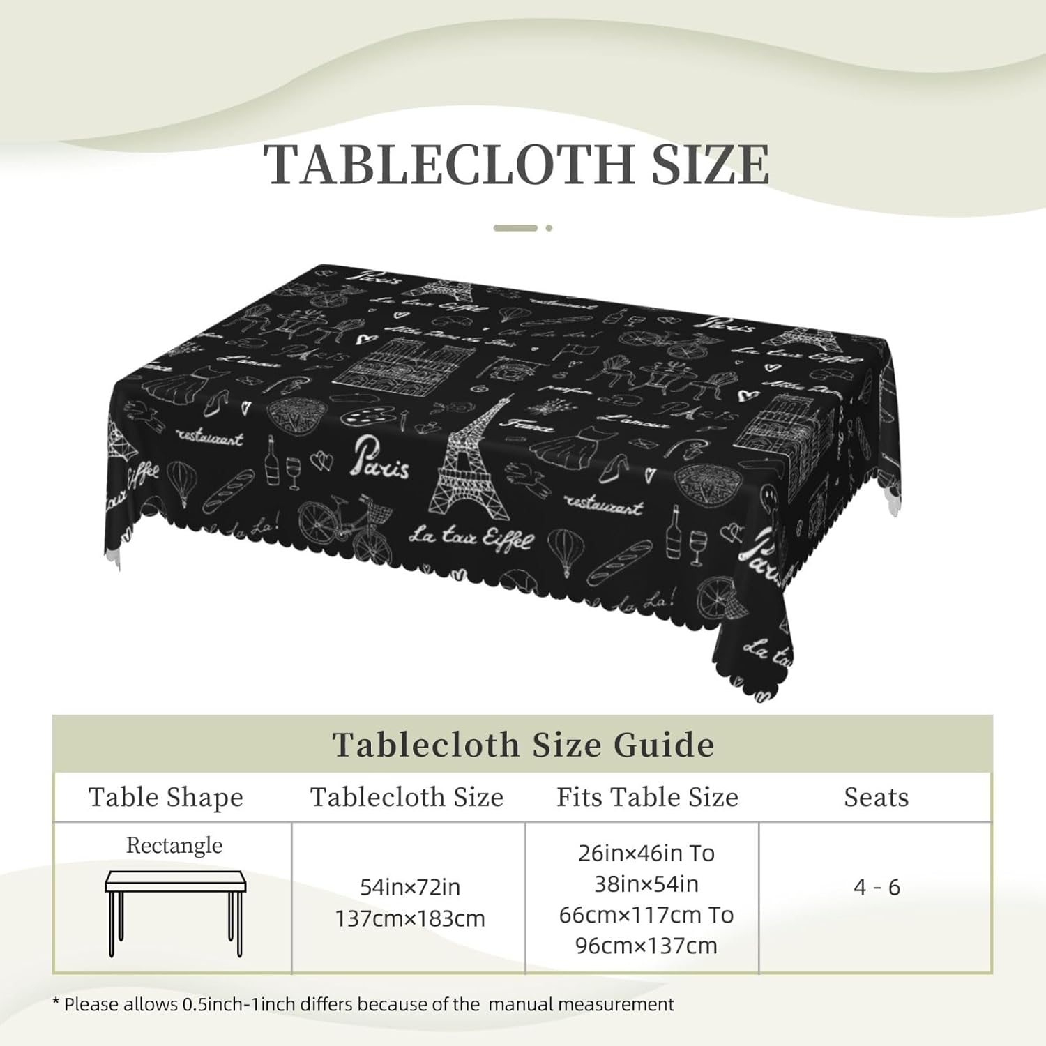 Eiffeltoren Tafelkleed Frankri - Home Textiles Paris recensie en prijs
