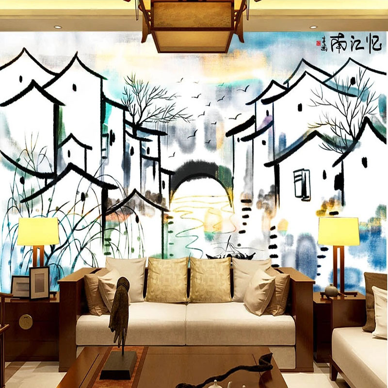 Aangepaste muurschildering beh - Home Textiles City recensie en prijs