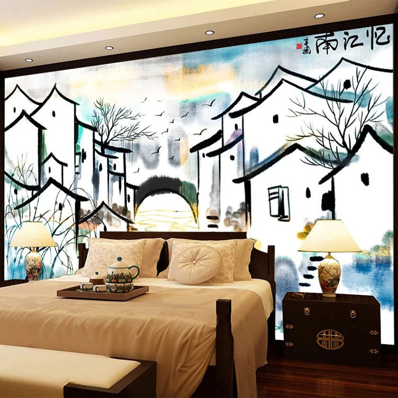 Aangepaste muurschildering beh - Home Textiles City recensie en prijs