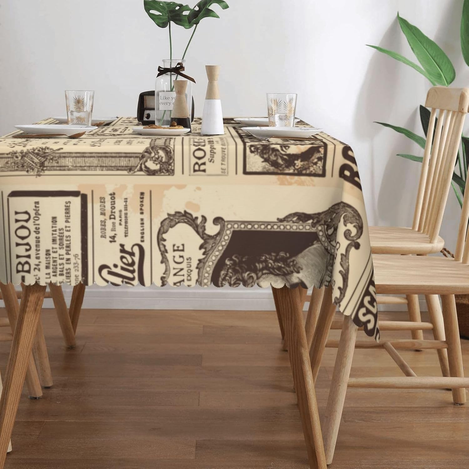 Vintage Parijs Frankrijk krant - Home Textiles Paris recensie en prijs
