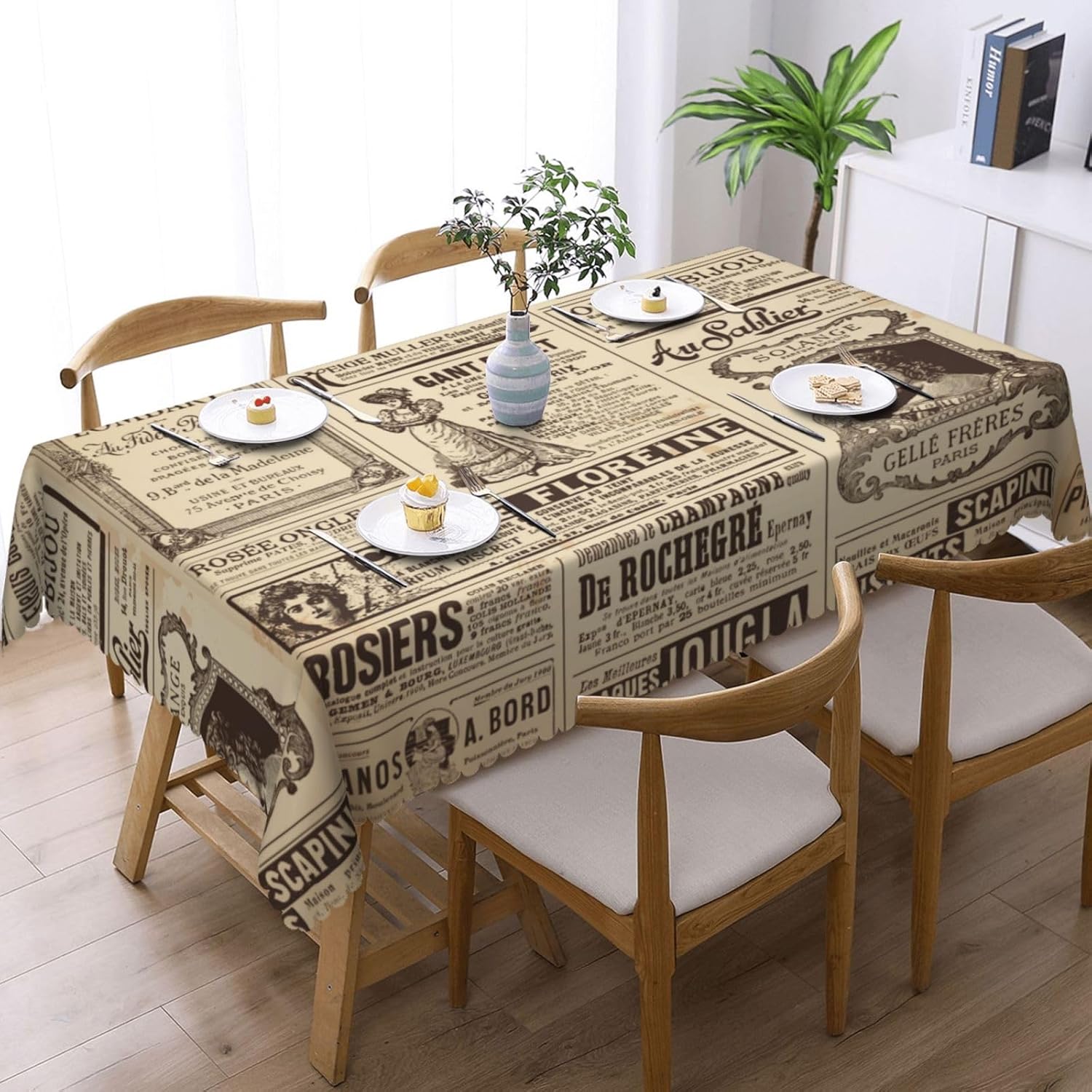 Vintage Parijs Frankrijk krant - Home Textiles Paris recensie en prijs