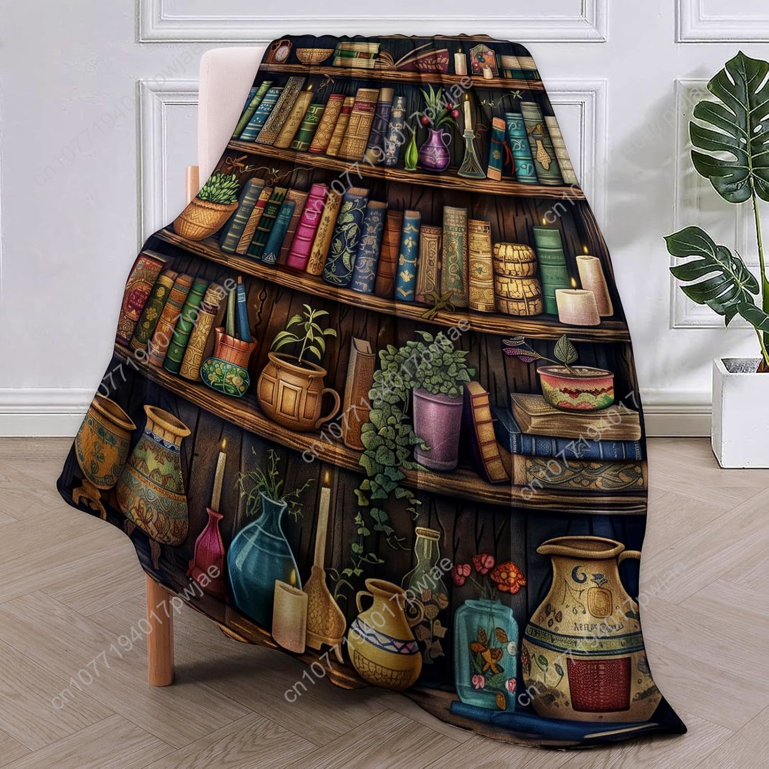 Vintage boekenplankdeken Lezen - Home Textiles & Furnishings recensie en prijs
