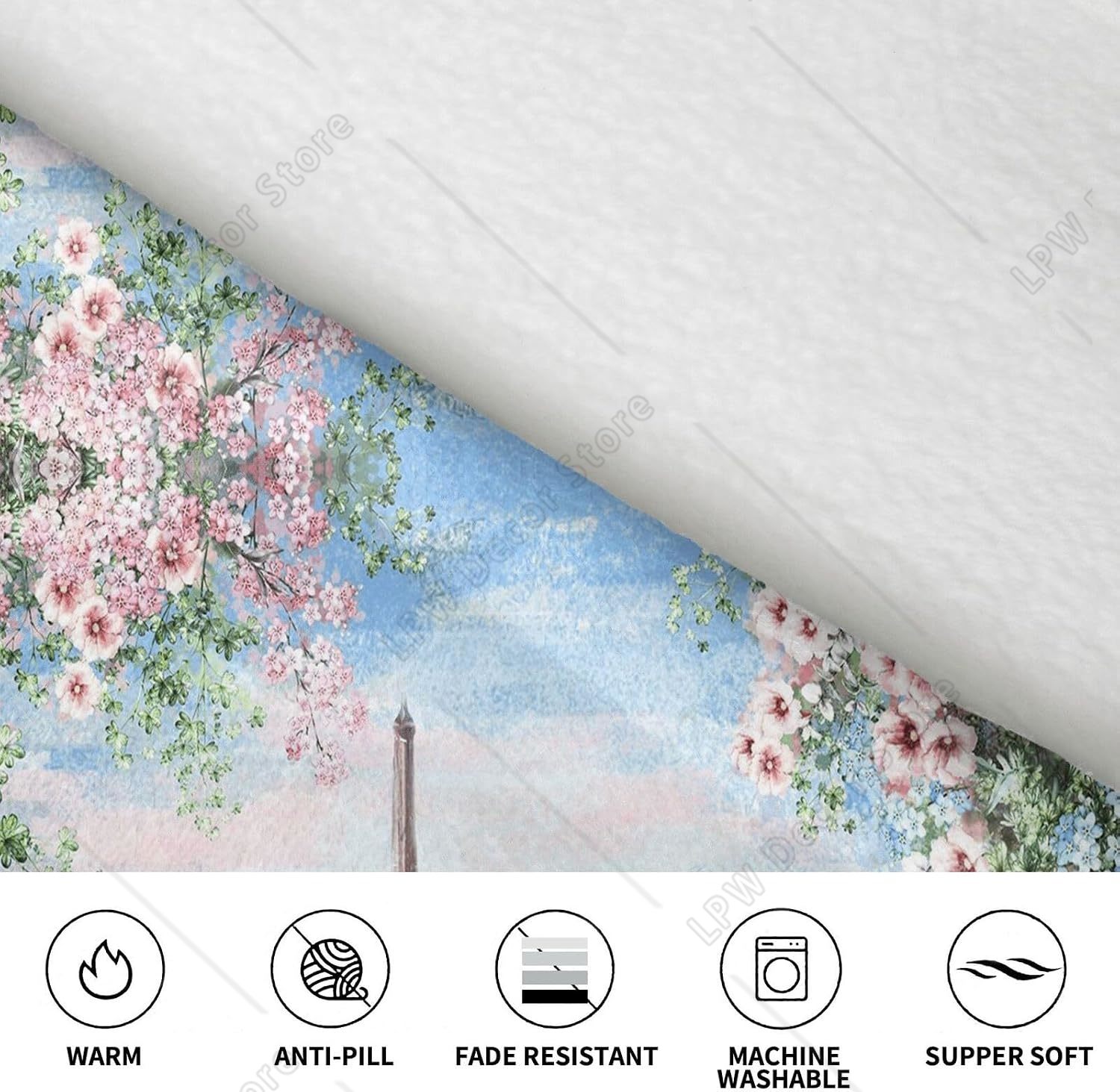 Tower Paris Print Dekenhoodies - Home Textiles Paris recensie en prijs