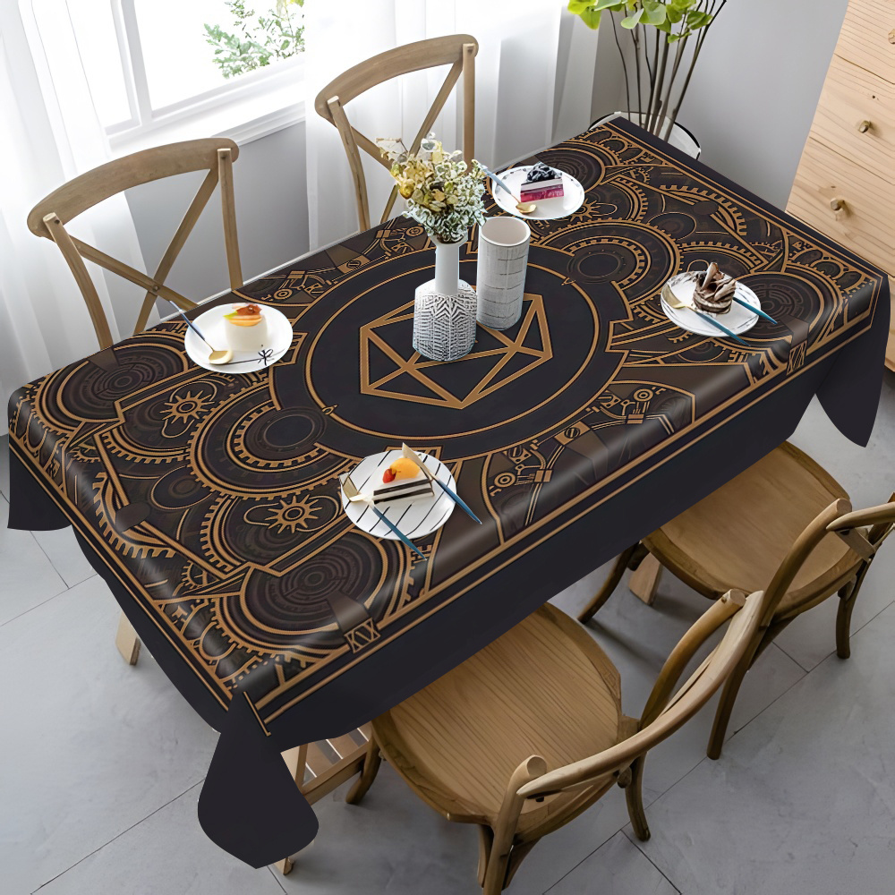Steampunk zwart gouden tandwie - Home Textiles & Furnishings recensie en prijs