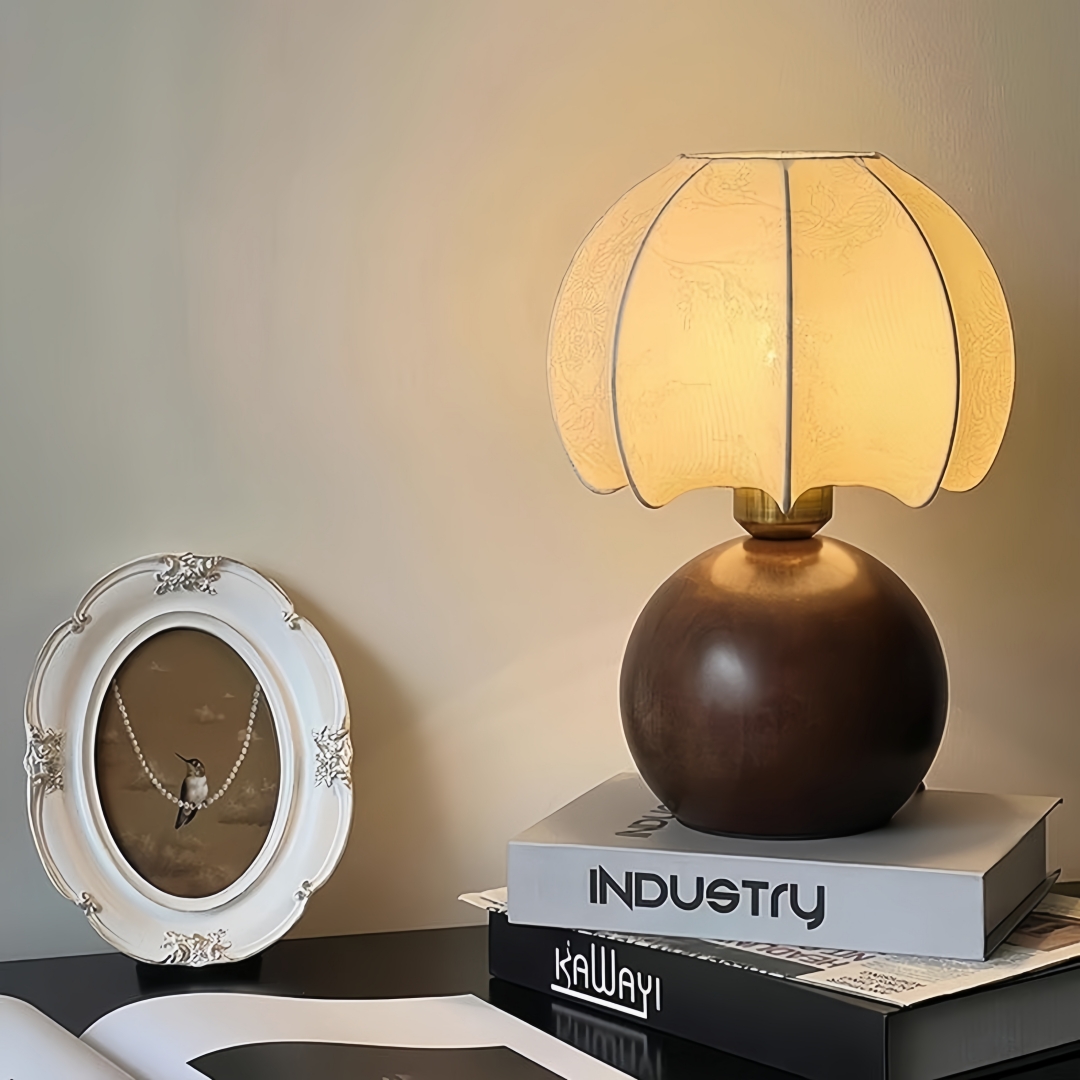 Vintage bloementafellamp, midd - Home Textiles & Furnishings recensie en prijs