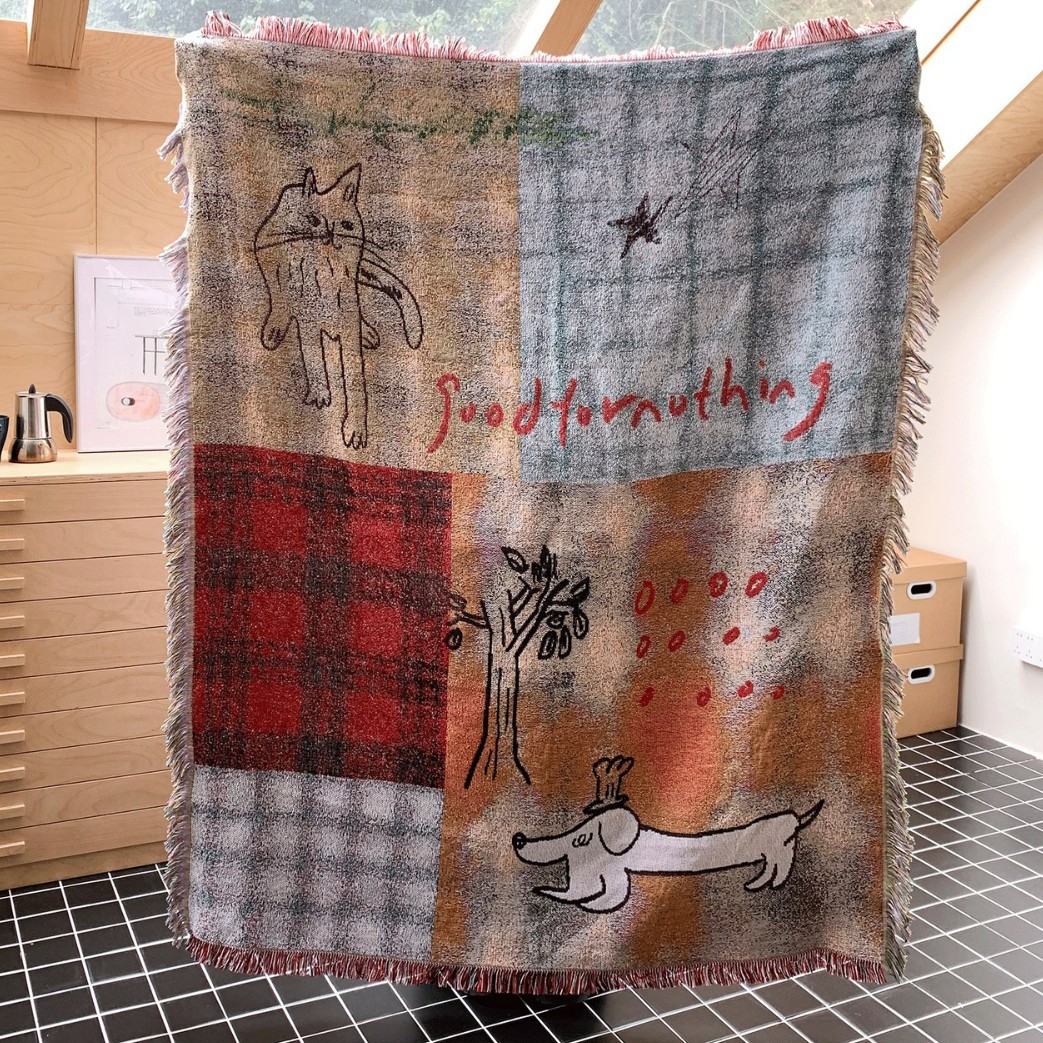 Textiel Stad Midden Oude Plaid - Home Textiles City recensie en prijs